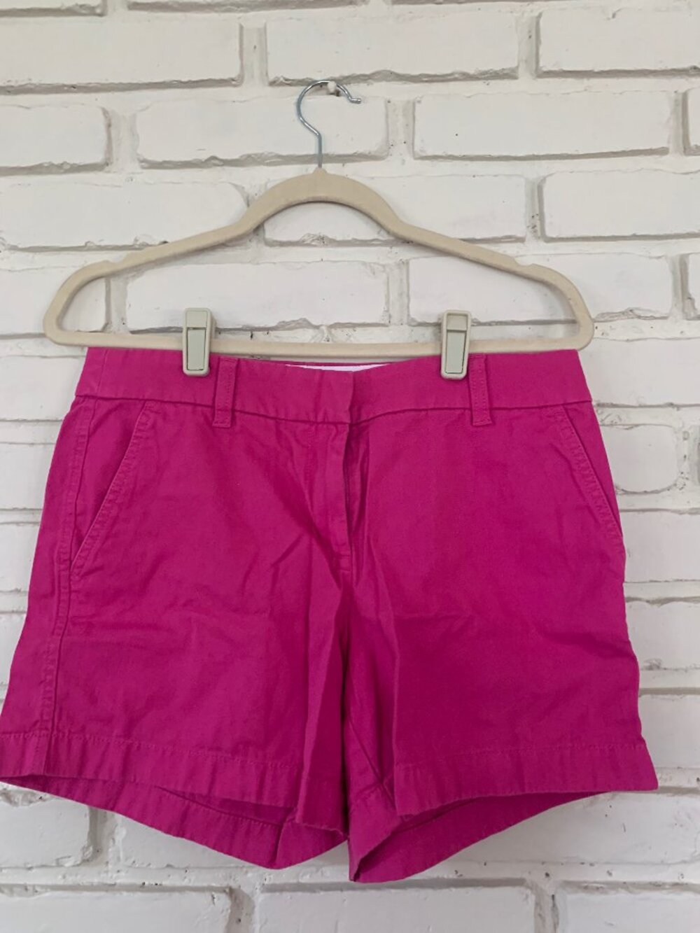 J. Crew Women's size 6 Pink Chino Shorts 100% Cotton